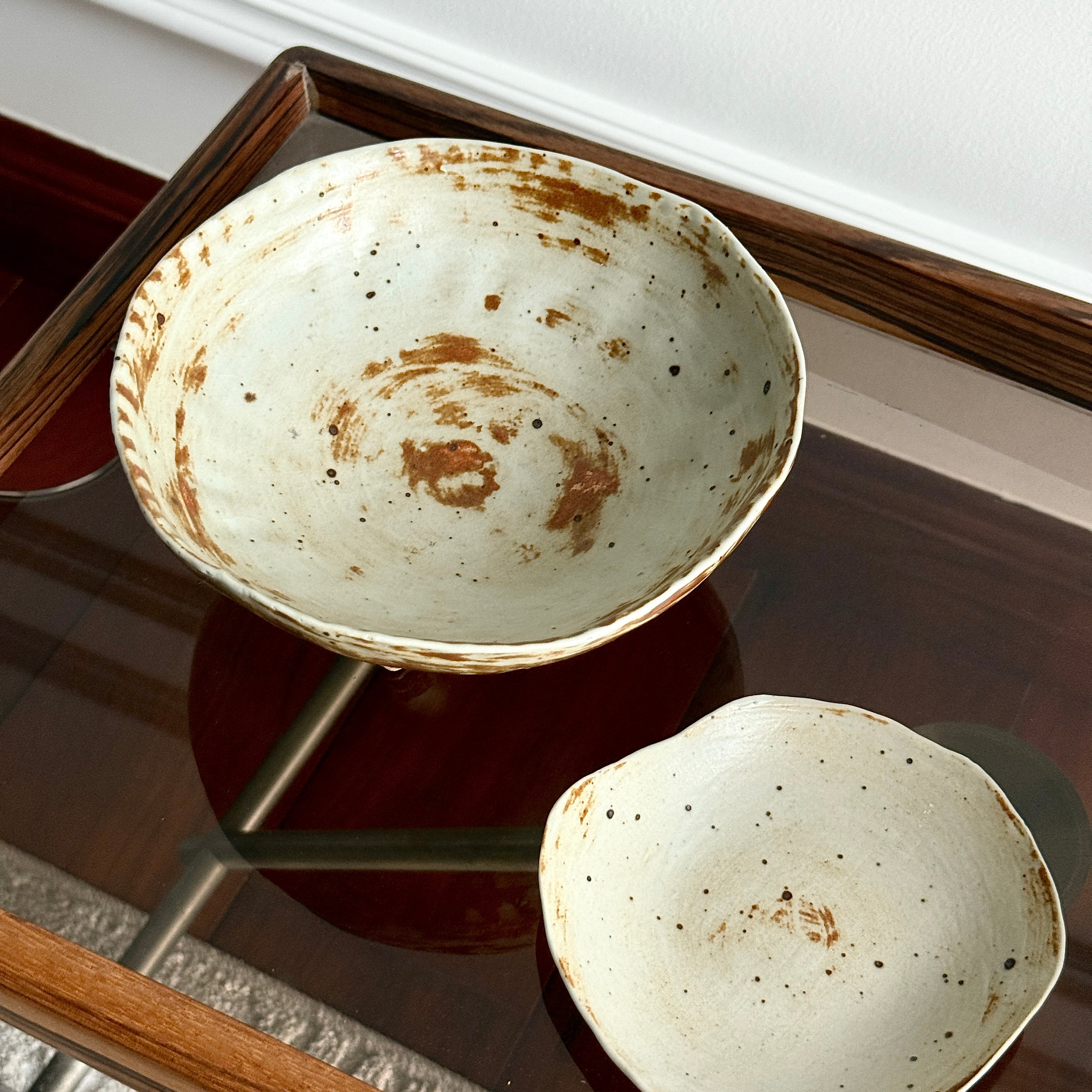 Handmade Ceramic Stemmed Plate