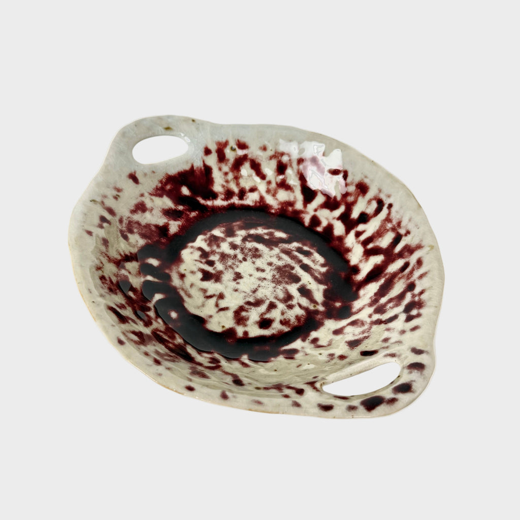 Handmade Ceramic Plate | Copper-Red Flambé Glaze