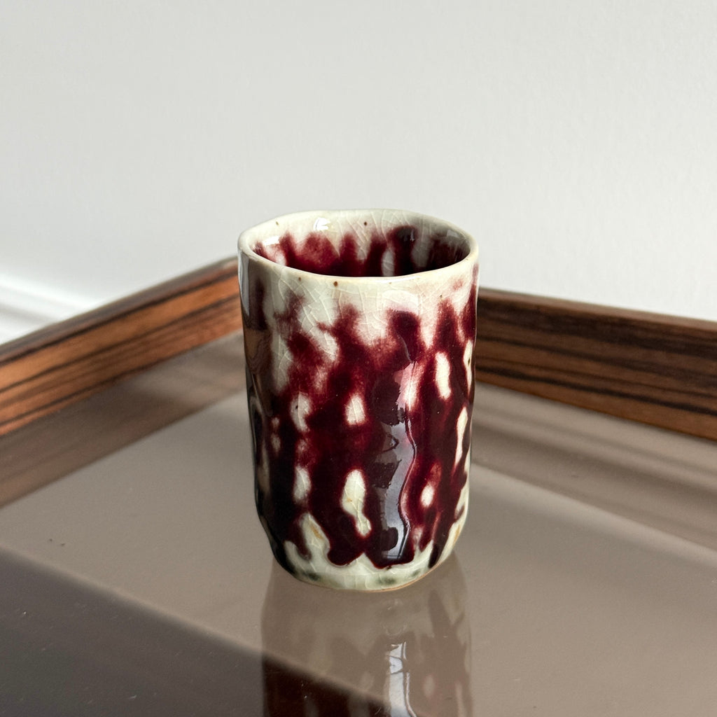 Handmade Tea Cup | Copper Red Flambé Glaze