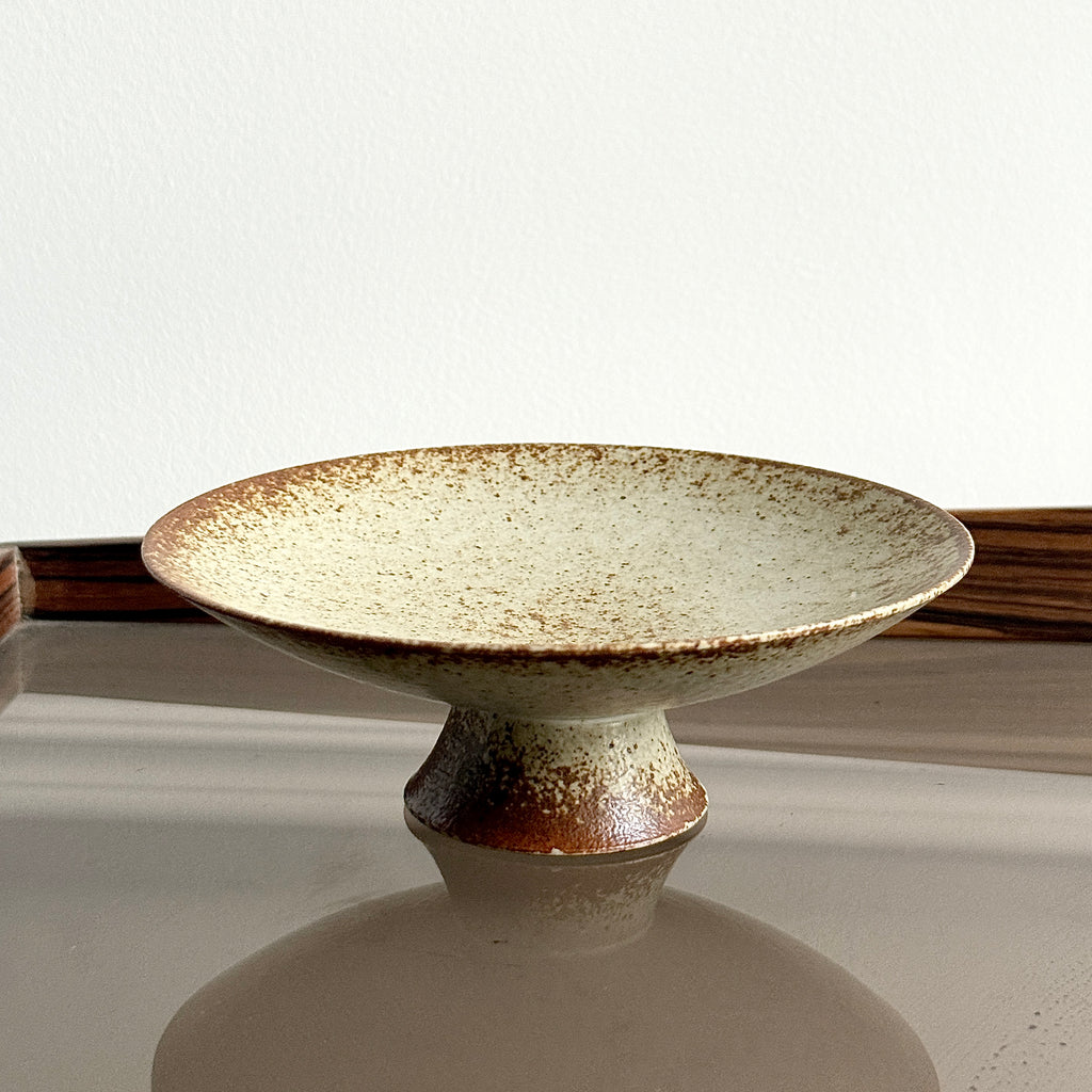 Handmade Ceramic Stemmed Plate