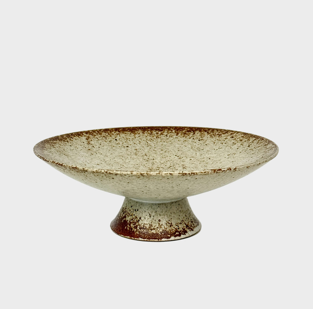 Handmade Ceramic Stemmed Plate