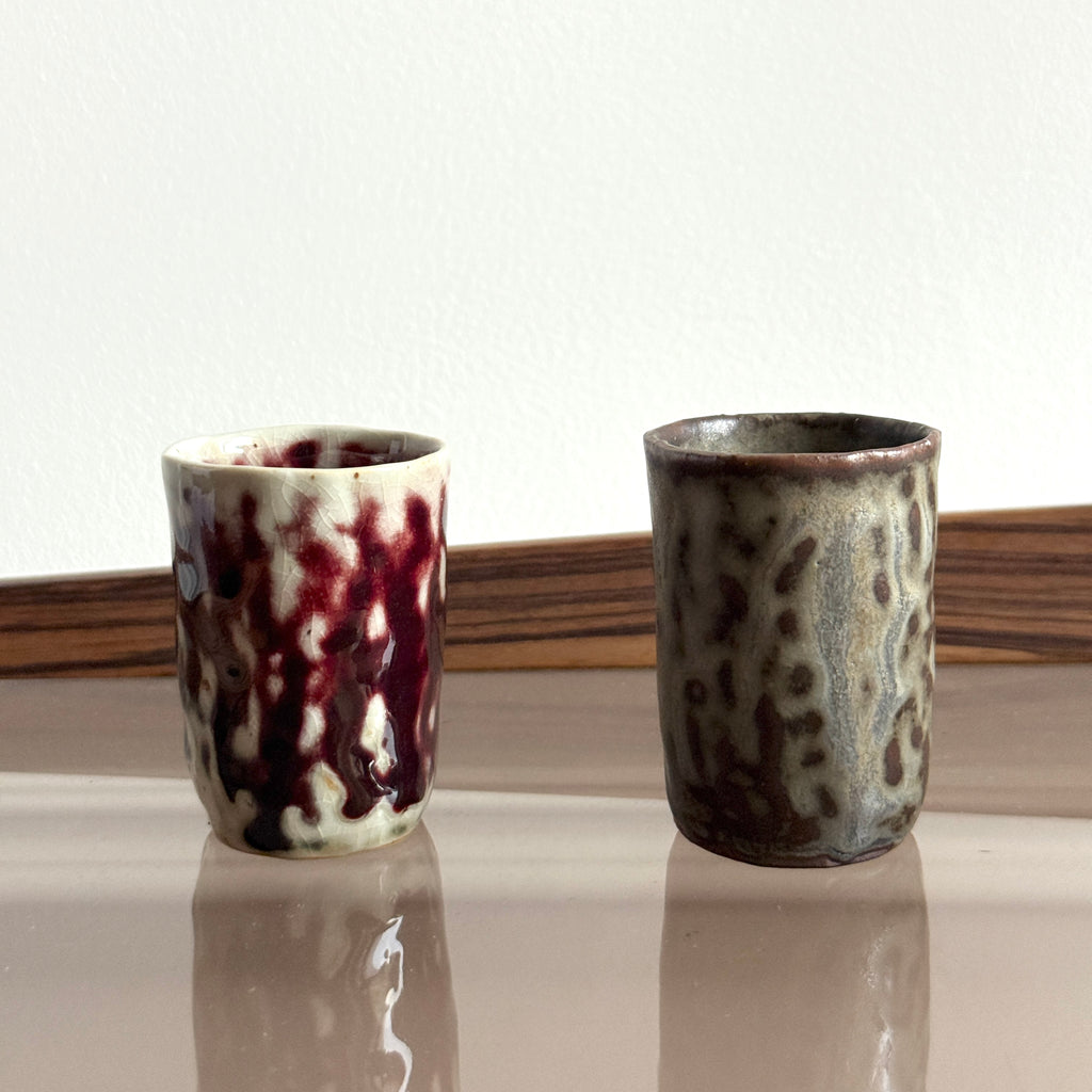 Handmade Tea Cup | Copper Red Flambé Glaze