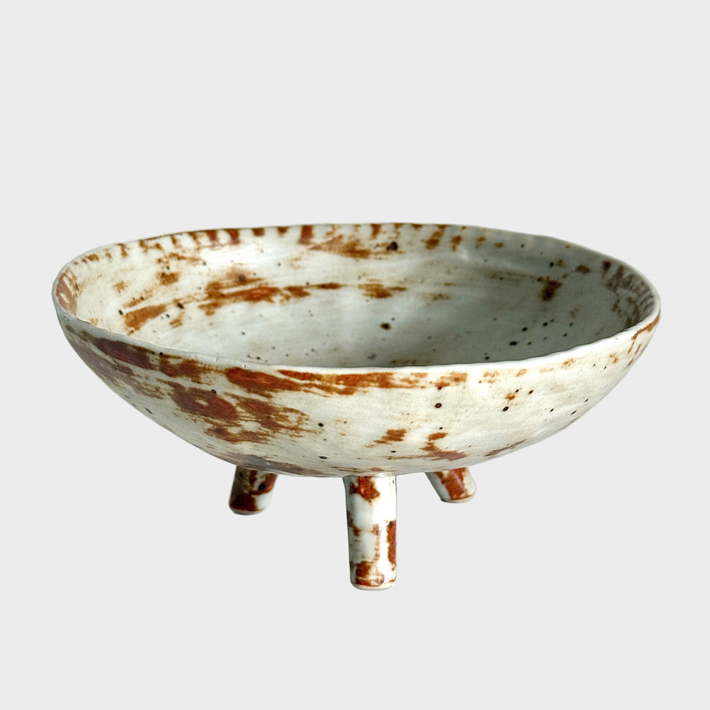 Handmade Ceramic Stemmed Plate